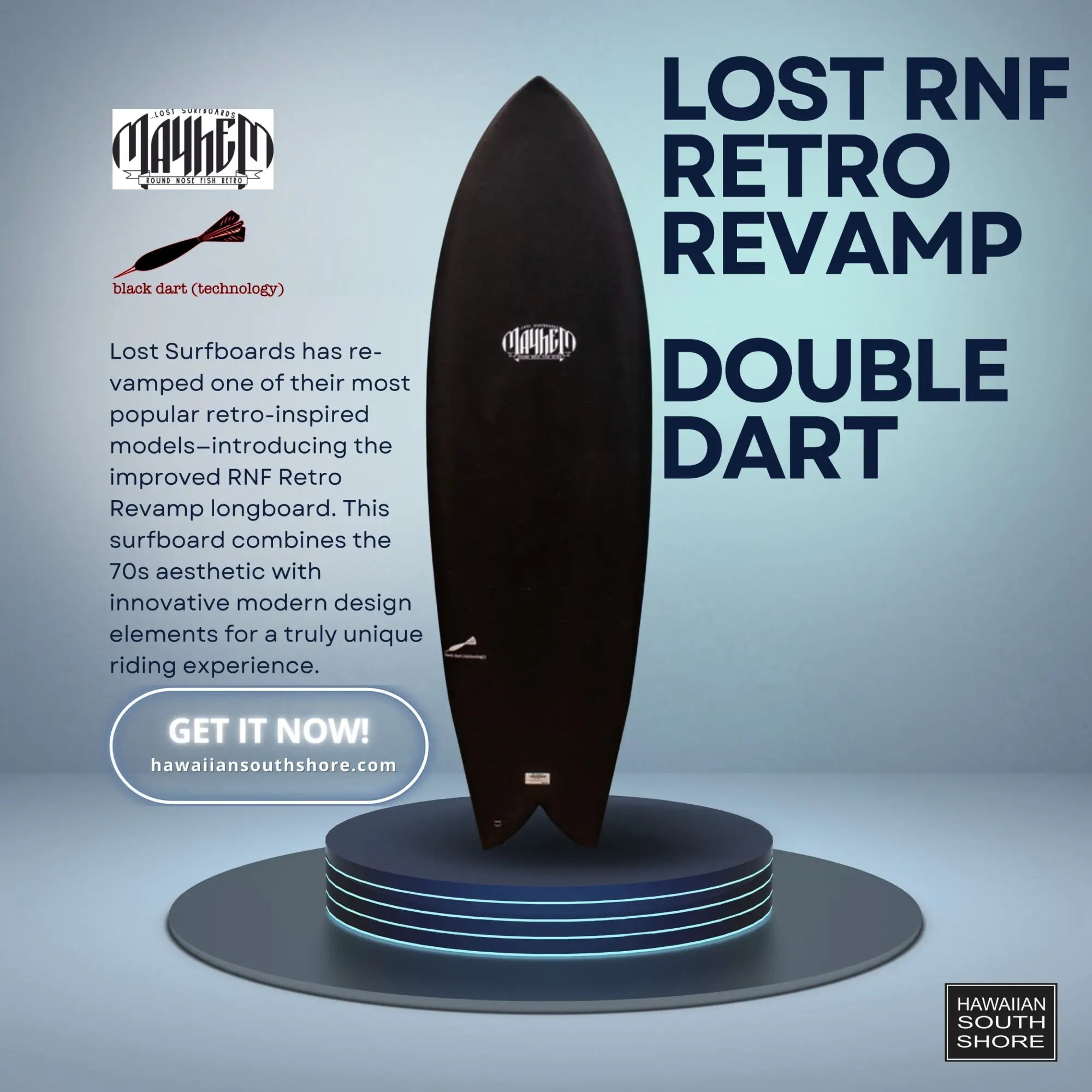 Lost Surfboards' RNF Retro Revamp Double Dart Lost Surfboards' RNF Retro Revamp Double Dart