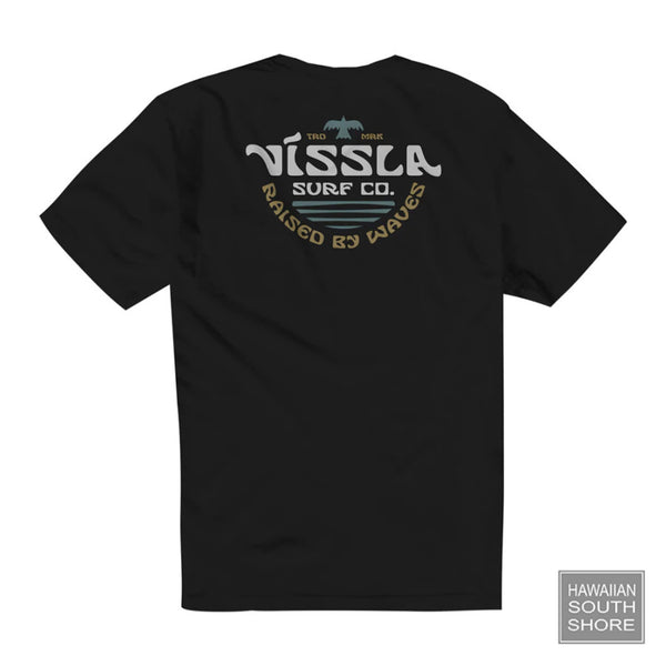 Vissla T-Shirt West Wind Pocket Mens Small-XLarge Black