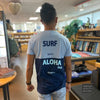 Aloha Days T-Shirt TEE SHAKA Small-Large Light Blue Navy