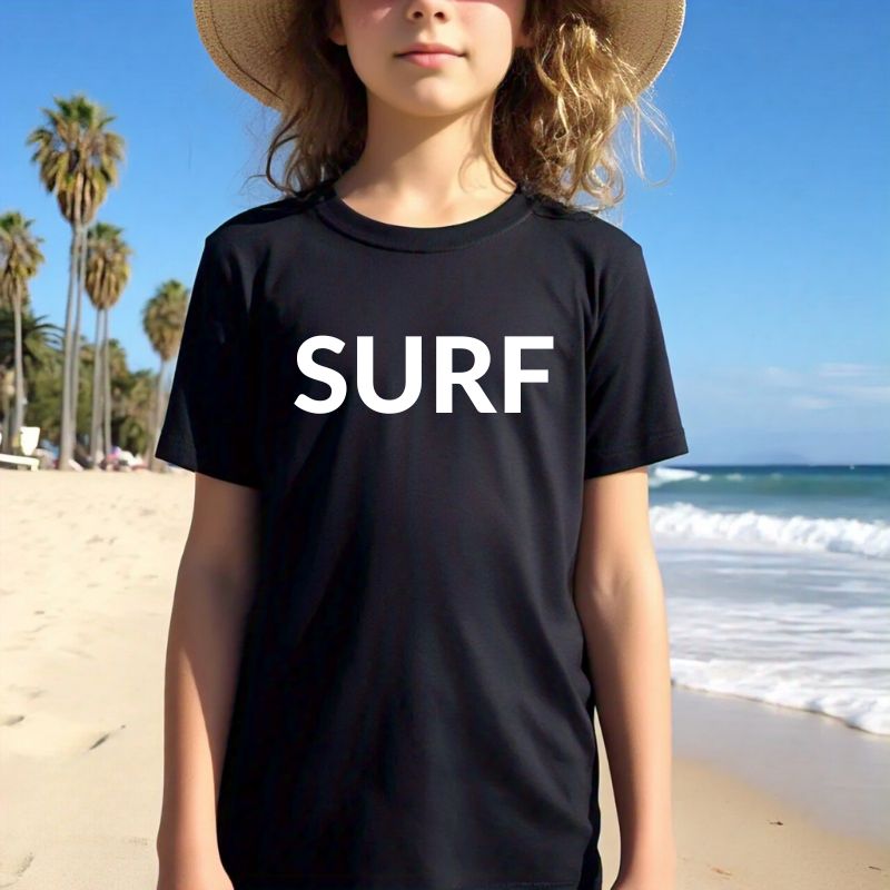 Aloha Days Kids T-Shirt Surf in Honolulu Black Hawaii.3