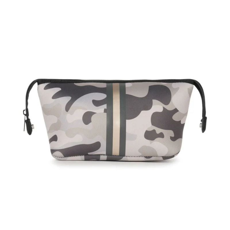 HA Pouch Bag Erin Safari - Taupe Camo/Charcoal & Rosegold Stripe