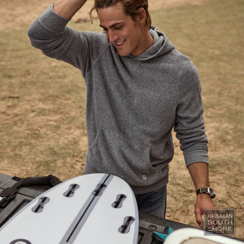 Outerknown Hoodie Hightide Pullover (XSmall-XXLarge) Mid Heather Grey - CLOTHING