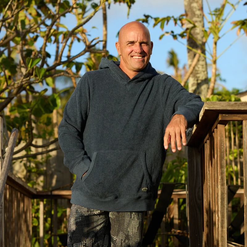 Outerknown Hoodie Hightide Pullover (Small-3XLarge) Heather Indigo - CLOTHING