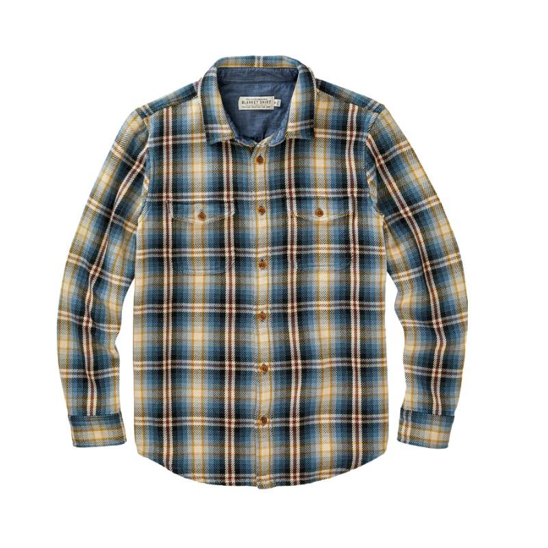 Shop OUTERKNOWN Shirt French Blue Spotlight Plaid | Hawaii