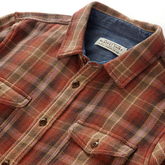 Outerknown SHIRT (Medium-Xlarge) Copper Spotlight Plaid