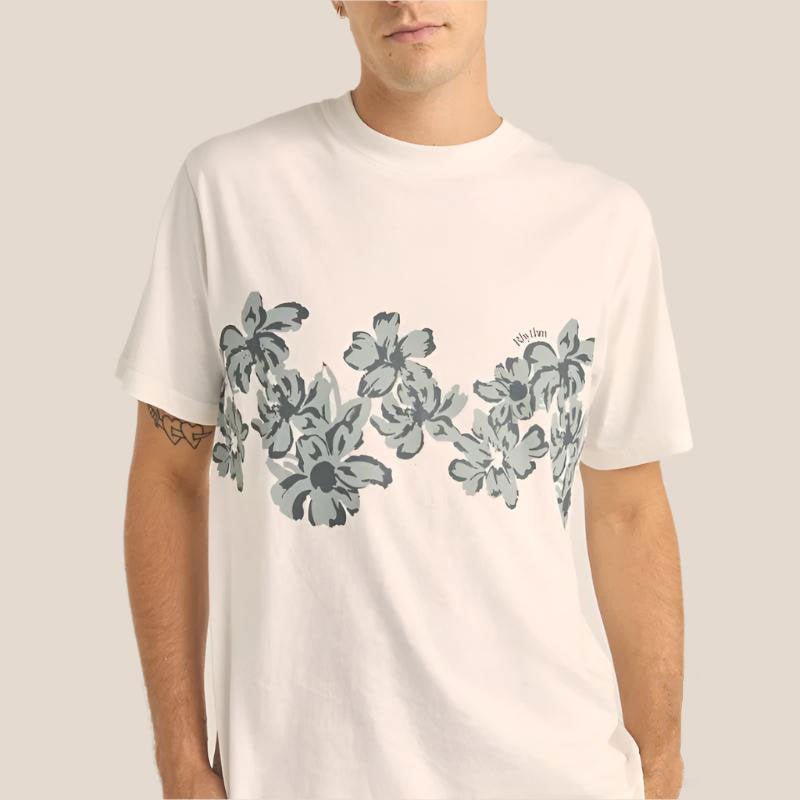Tee shirt fluide manches courtes yunia à fleurs Femme LA PETITE Tee shirt fluide manches courtes yunia à fleurs Femme LA PETITE