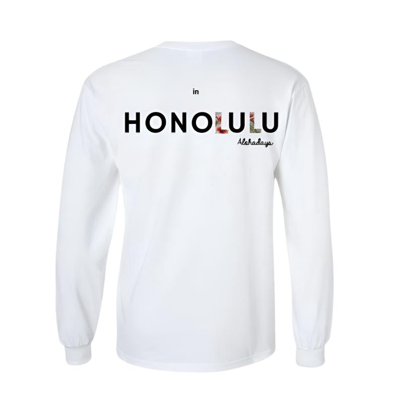 alohas様☆ TRUNC88 Long Long Pullover Shop Aloha Days BSurf Tshirt Orange- Clothing | Hawaiian South Shore