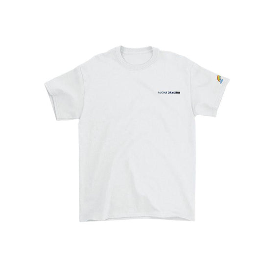 Aloha_Days_Kids_T-Shirt_Aloha_Vacation_XSmall-Large_White_Blue Front