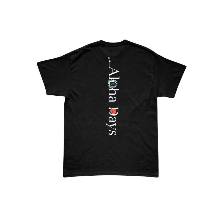 Shop Aloha Days Box Logo 3 T-Shirt Black - Hawaii