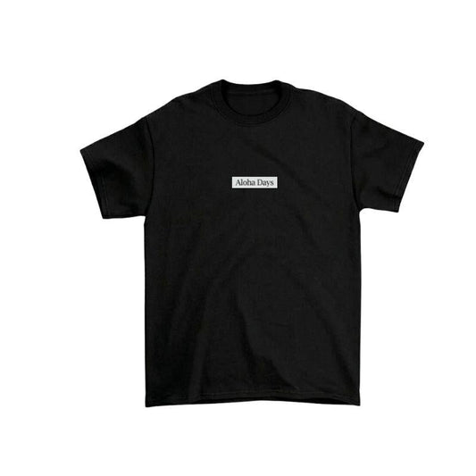 Aloha Days Kids T-Shirt BOX LOGO 3 Made in Hawaii (XSmall - Large) Black - Must - Have for Surfers