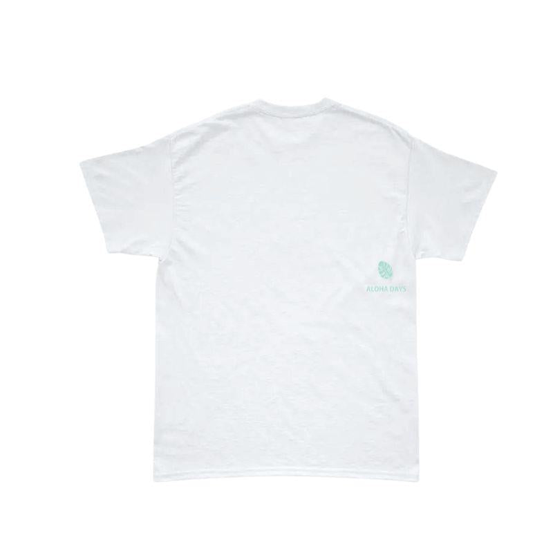 Aloha Days Kids T-Shirt MONSTERA LTD. Made in Hawaii (XSmall - Large) White - Must - Have for Surfers