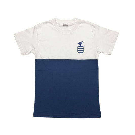 Aloha Days Shaka Made in Hawaii S - 2XL White Navy - Must - Have for Surfers