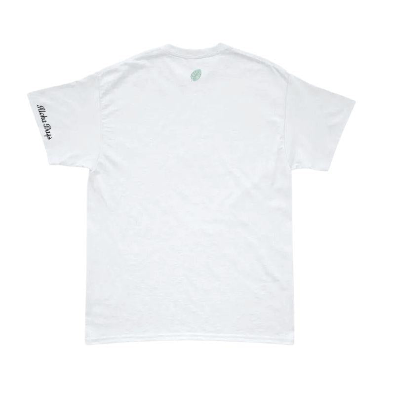 Aloha Days T-Shirt FLOWER SQUARE LTD. Made in Hawaii Small - XLarge White - Must - Have for Surfers