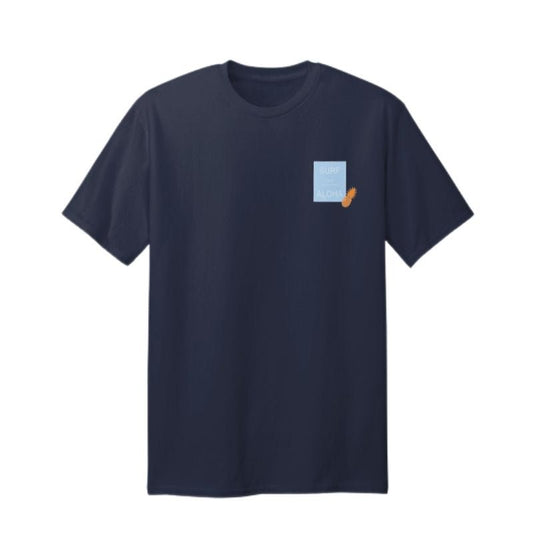 Aloha Days T-Shirt SURF & ALOHA Made in Hawaii (Small - Large) Navy - Hawaiian South Shore