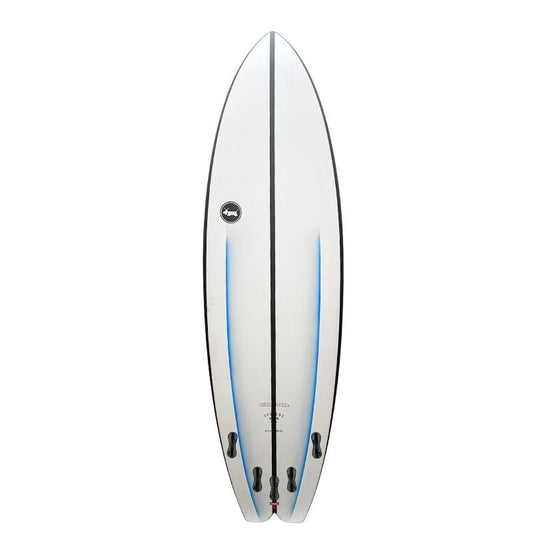 Ben Skinner Skindog Hydroplane (6'5" - 6'11") Thunderbolt Red Blue Pinline - Must - Have for Surfers