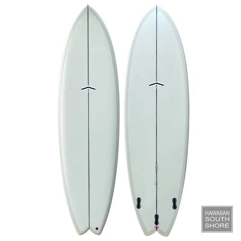 CJ Nelson MILO Fish (6'6) Twin Fin FCS Thunderbolt Red MUSTARD