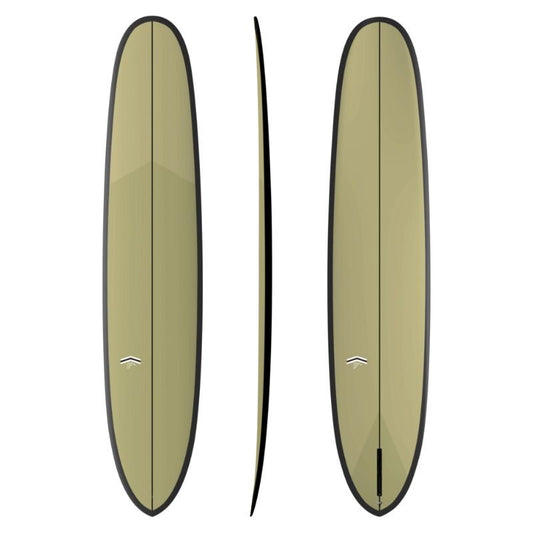 CJ Nelson Paragon Single Fin (9'7) Thunderbolt Black Tan Brushed Carbon - Must - Have for Surfers