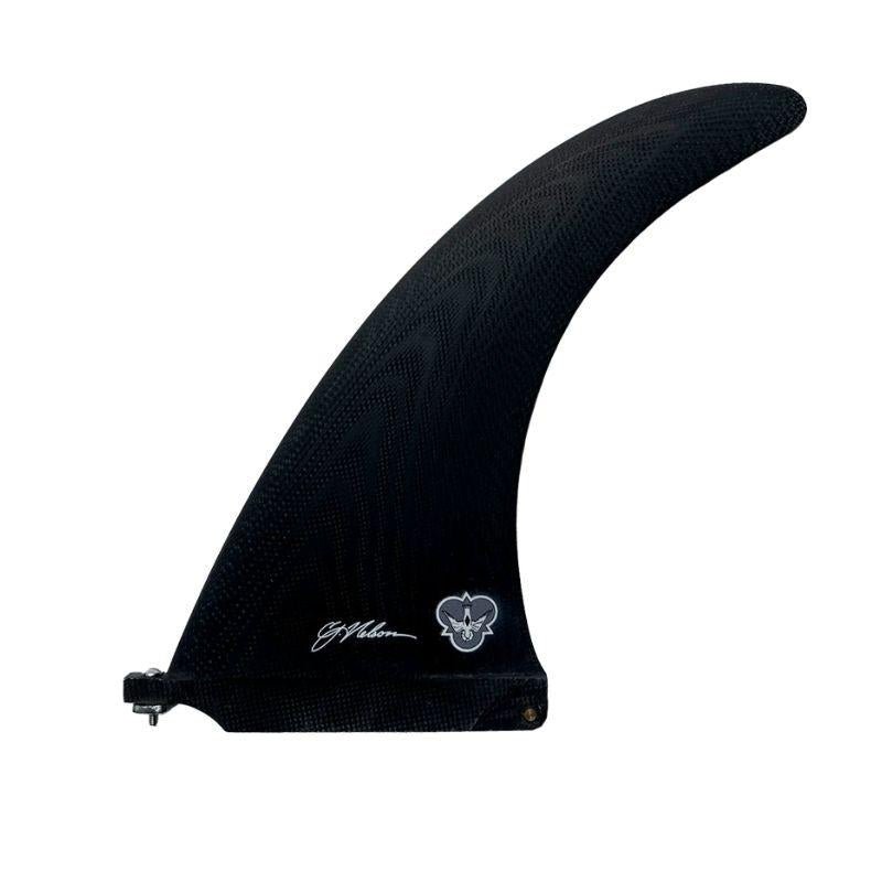CJ Nelson PERFORMANCE Longboard Fin Fiberglass Black - Must - Have for Surfers
