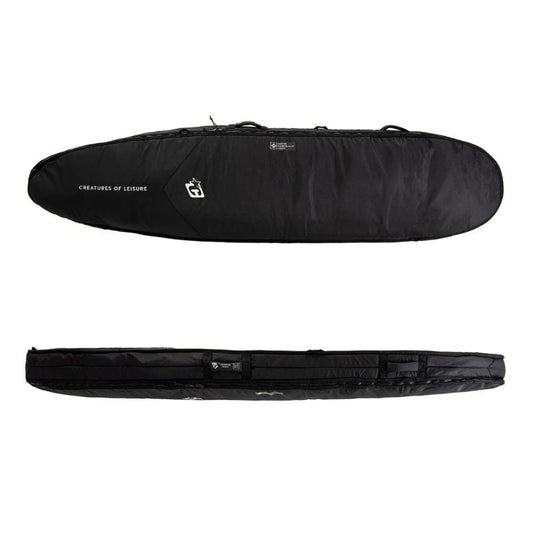 CreaturesofLeisure Longboard Double Bag Black Silver - Must - Have for Surfers