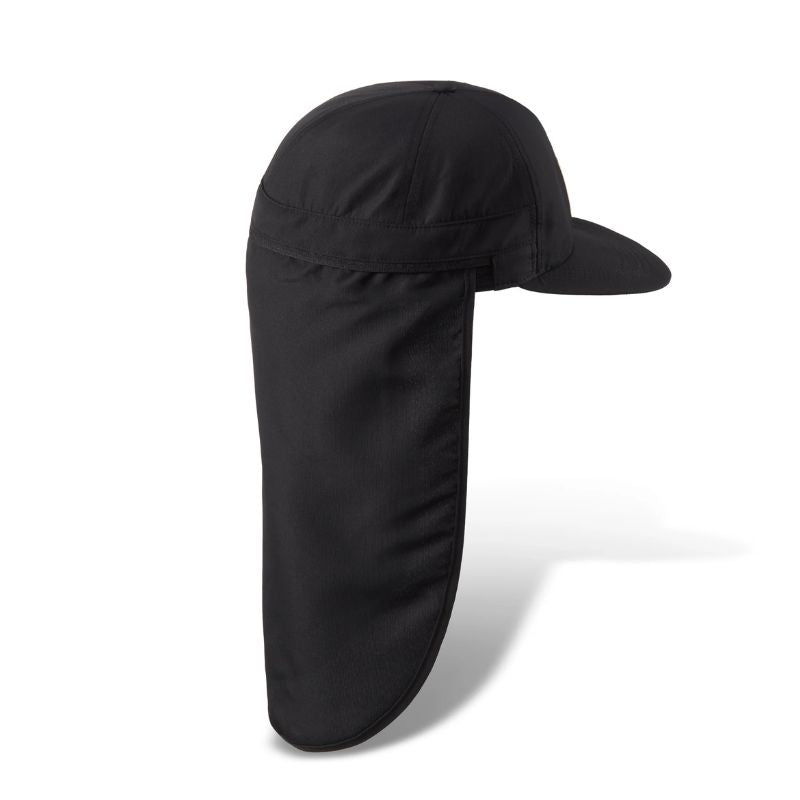 DAKINE ABACO Curved Bill Hat With Neck Cape Black - Must - Have for Surfers