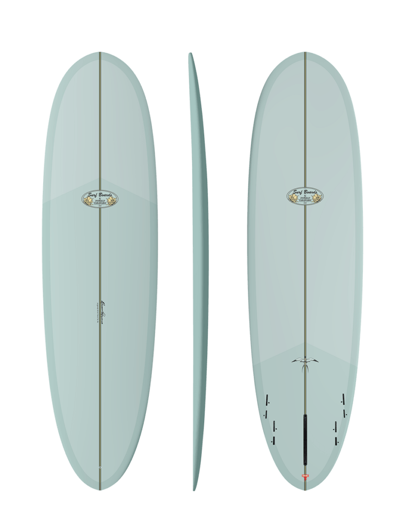 Donald Takayama Scorpion 2 Thunderbolt Red DT Blue surfboard, deck, rail and bottom views