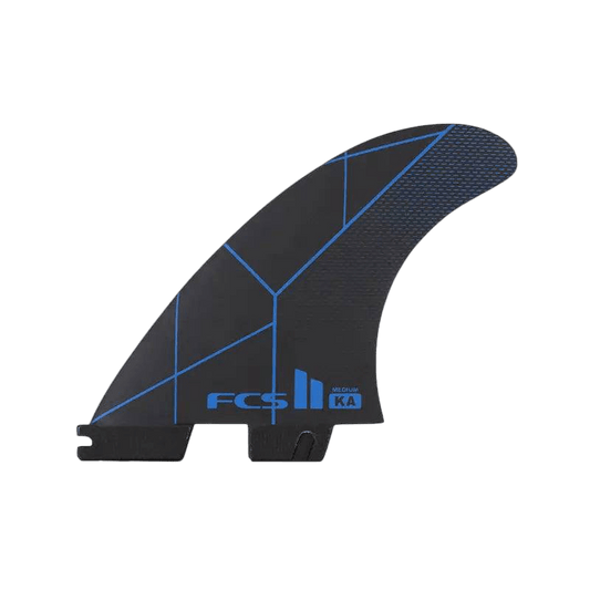FCS II KOLOHE ANDINO 3-Fin PC Medium Accelerator Template Black Blue - Must-Have for Surfers
