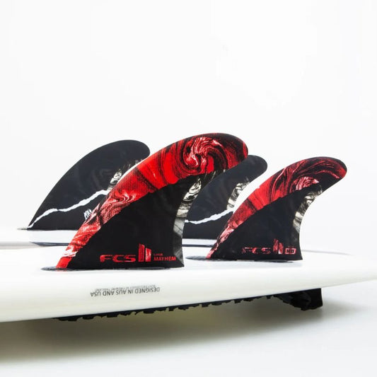 FCS II 5 - FIN Matt Biolos Mayhem PC Carbon (Medium/Large) Reactor Template - Hawaiian South Shore