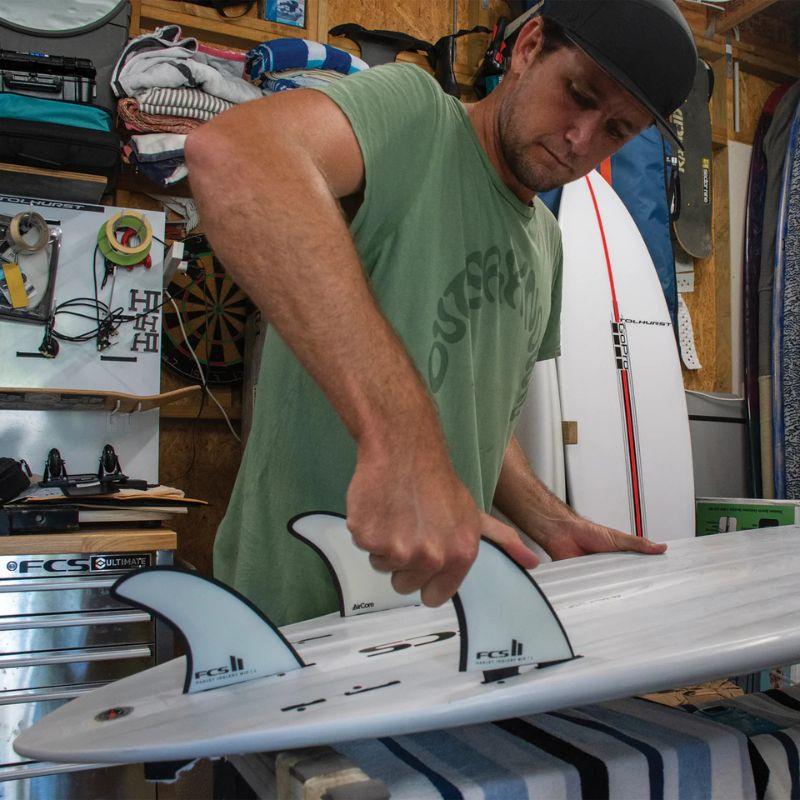 FCS II MID THRUSTER Harley Ingleby Large Performance Core White - Must - Have for Surfers