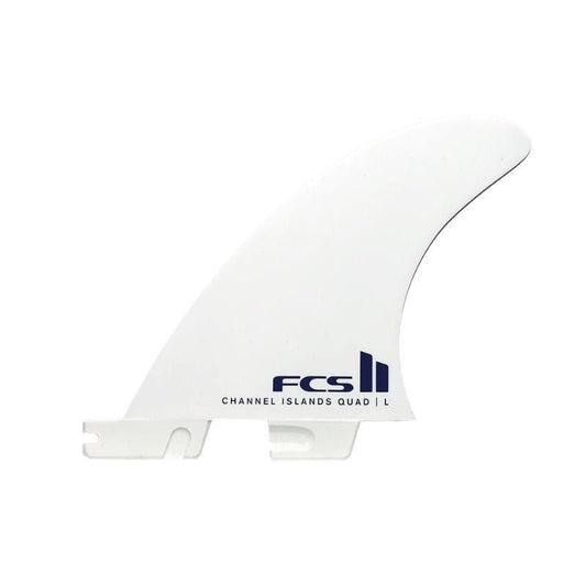 FCS II QUAD REAR Channel Islands Solution Performance Core White/Blue - Must - Have for Surfers