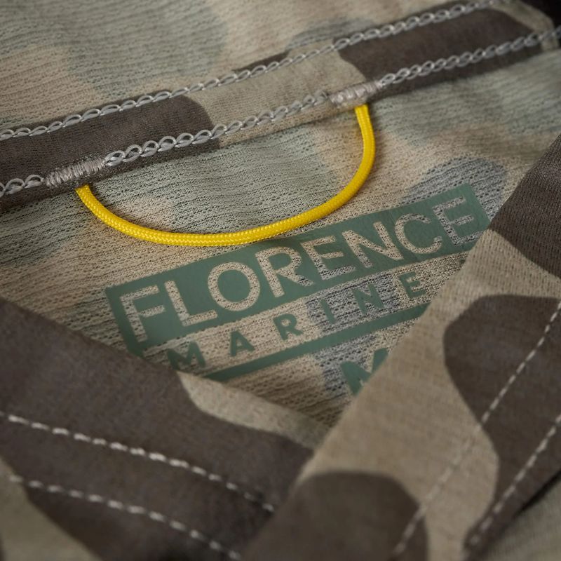 Florence Marine X Airtex Long Sleeve Hooded (XSmall) Tundra Camo - Must - Have for Surfers