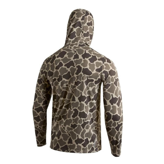 Florence Marine X Airtex Long Sleeve Hooded (XSmall) Tundra Camo - Must - Have for Surfers