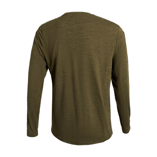 Florence Marine X Rashguard Airtex UPF Long Sleeve (XSmall - Large) Heather Burnt Olive - Must - Have for Surfers