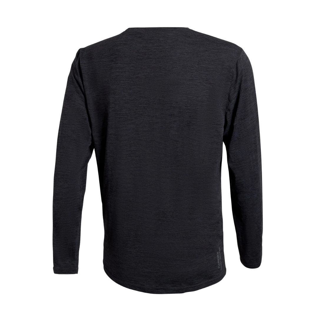 Florence Marine X Rashguard Airtex UPF Long Sleeve (XSmall - XLarge) Heather Charcoal - Must - Have for Surfers