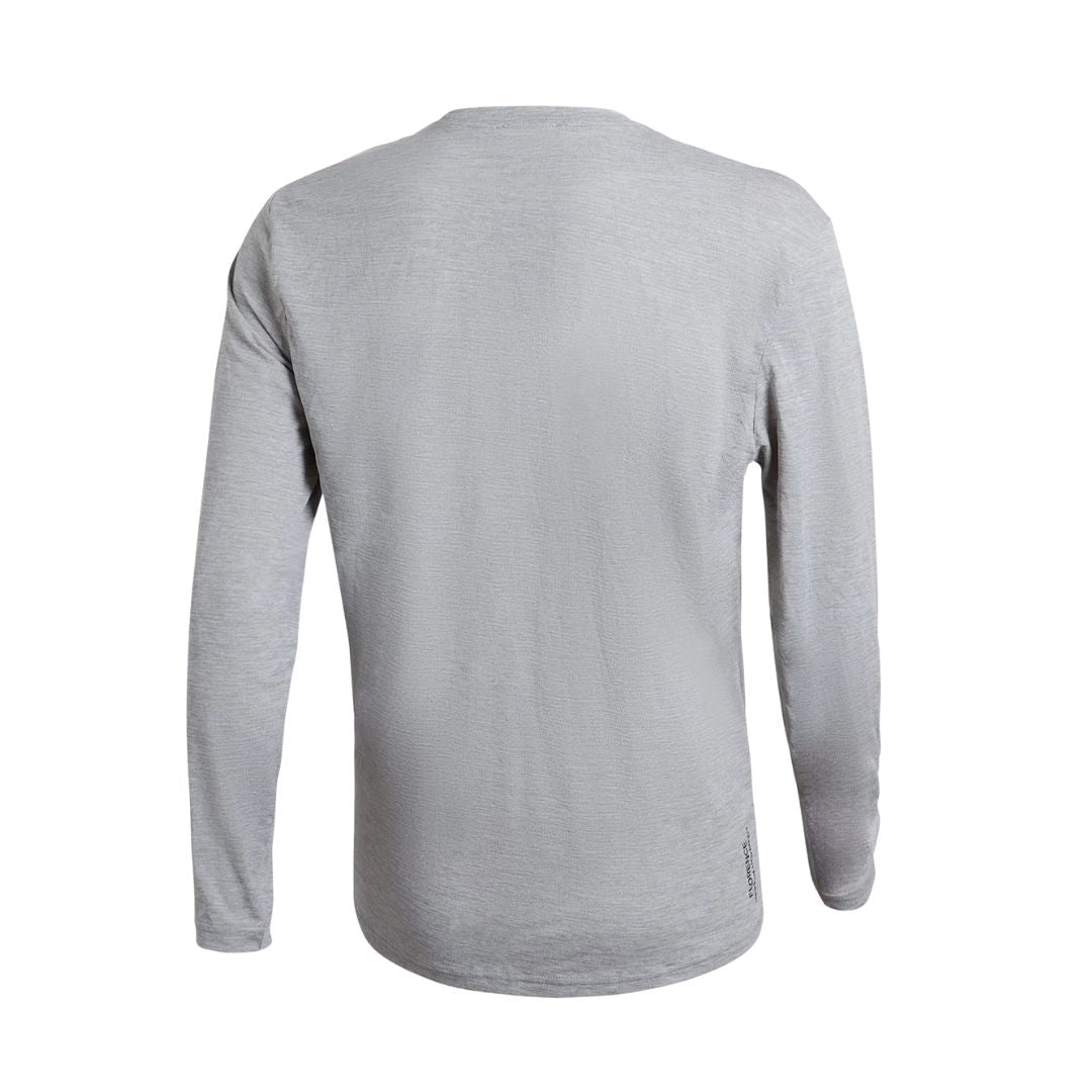 Florence Marine X Rashguard Airtex UPF Long Sleeve (XSmall - XLarge) Light Heather Grey - Must - Have for Surfers