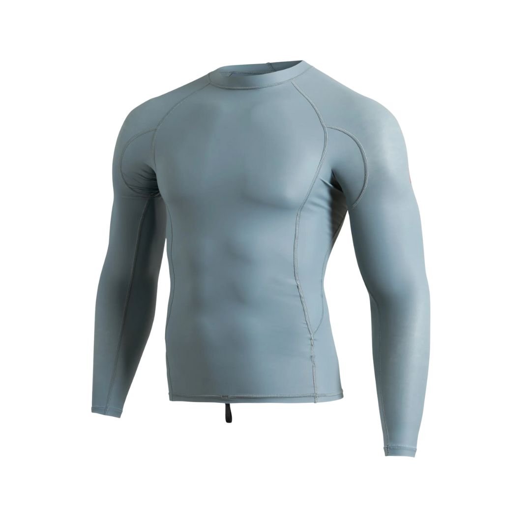 Florence Marine X Rashguard WINDSHIELD Long Sleeves (Small - XLarge) Light Sea Blue - Must - Have for Surfers