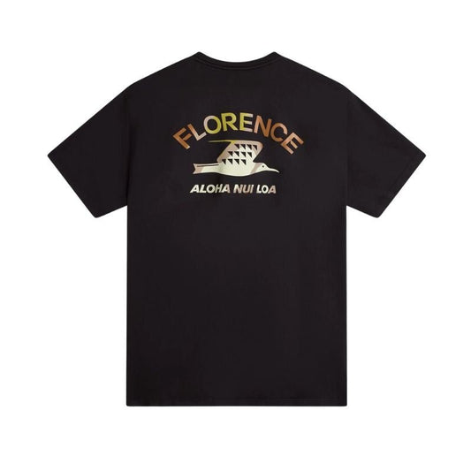 Florence Marine X T-Shirt NUI LOA (Large - XXLarge) Black - Must - Have for Surfers