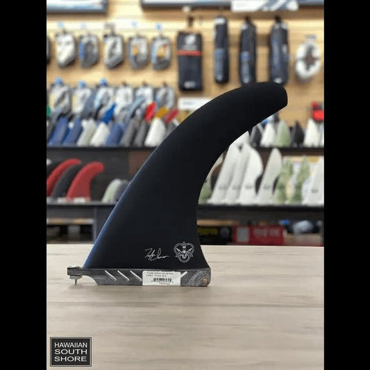 TAYLOR JENSEN Power Drive Longboard Fin 8.0"-11.0" Black fin- hawaii