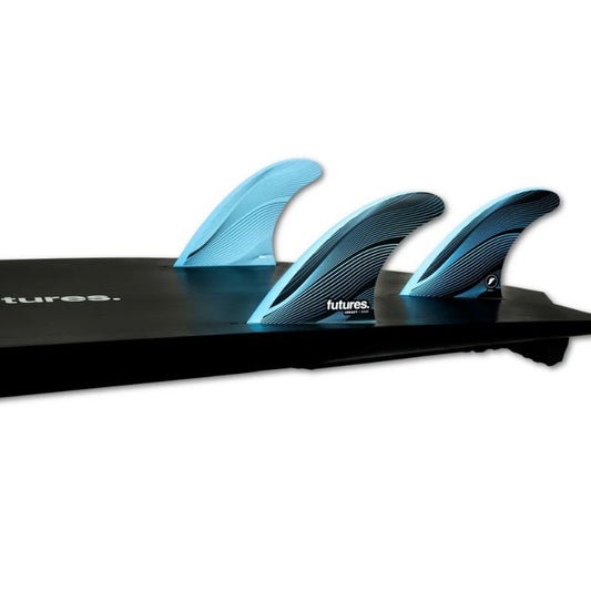 Futures THRUSTER Legacy R4 Honeycomb Small Rake Template Blue - Must - Have for Surfers