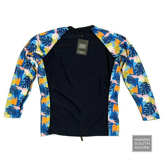 HawaiianSouthShore UPF50 Flower Kids Rashguard (XSmall-Large) Longsleeves - Must-Have for Surfers