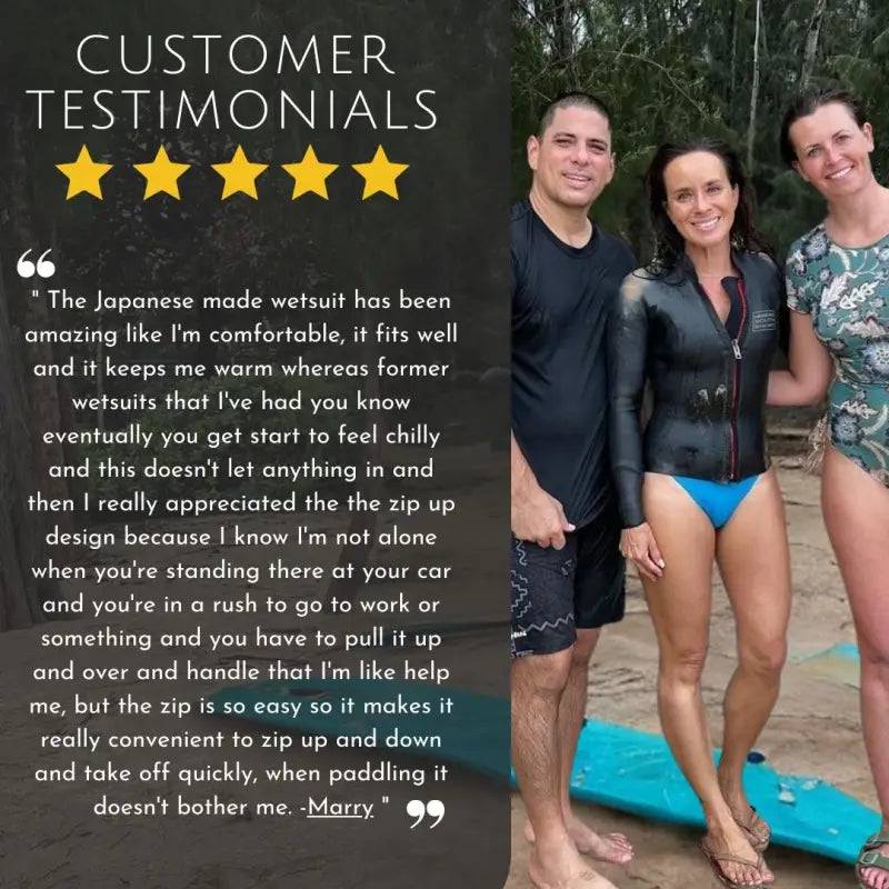 HawaiianSouthShore Wetsuit Longsleeves JPN MODEL Womens (Small-XLarge) Black - Must-Have for Surfers