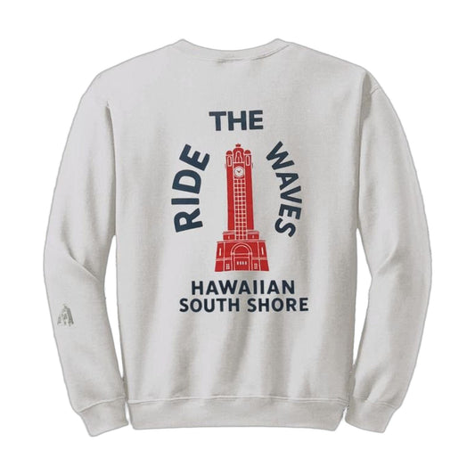 Tower Sweater in Grey, back, flat lay