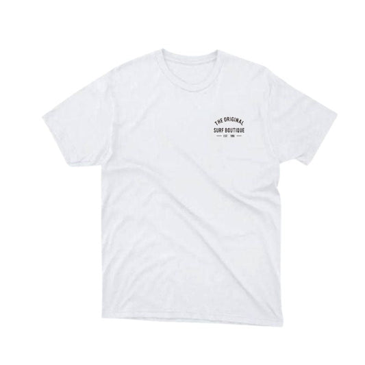 HawaiianSouthShore T-Shirt 1996 Made in Hawaii White Yellow - Must - Have for Surfers