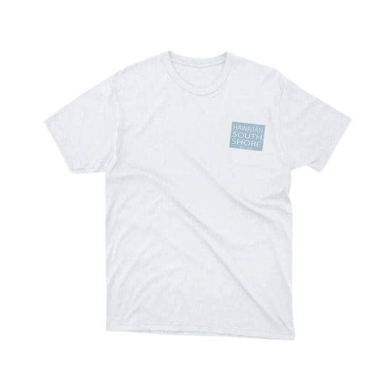 HawaiianSouthShore T-Shirt SURFPOINT 2 Made in Hawaii (Med - XLarge) Navy White - Must - Have for Surfers
