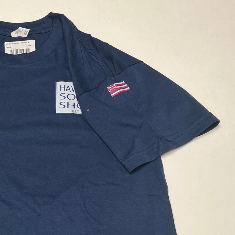 HawaiianSouthShore T-Shirt SURFPOINT Made in Hawaii (Small - 2XLarge) Navy White - Must - Have for Surfers