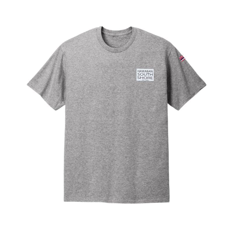 HawaiianSouthShore T-Shirt SURFPOINT Made in Hawaii (Small - XXLarge) Heather Grey - Must - Have for Surfers