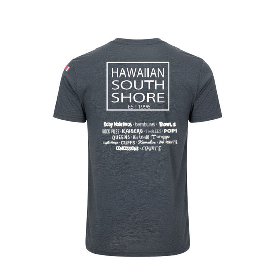 HawaiianSouthShore T-Shirt SURFPOINT Made in Hawaii (XL) Heather Navy - Must - Have for Surfers