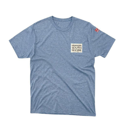 HawaiianSouthShore T-Shirt SURFPOINT Made in Hawaii (XLarge) Heather Navy - Must - Have for Surfers