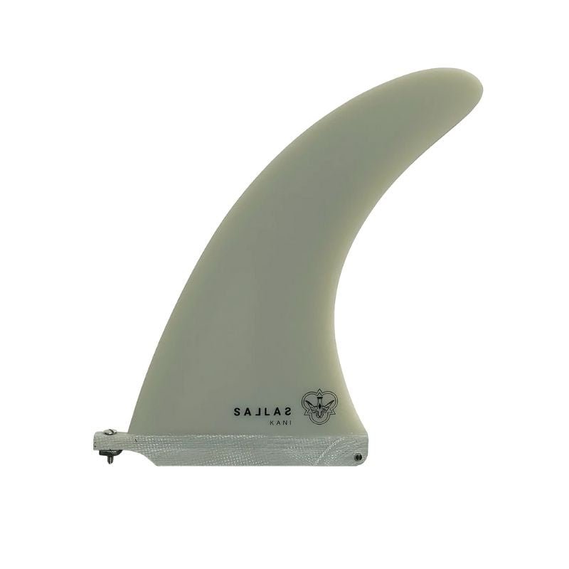 Kai Sallas Kani Longboard Fin Fiberglass 9.5" White - Must - Have for Surfers