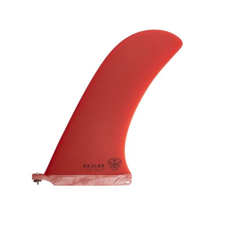 Kai Sallas Longboard Fin Cat Walk Pivot 9.5" Red - Must - Have for Surfers