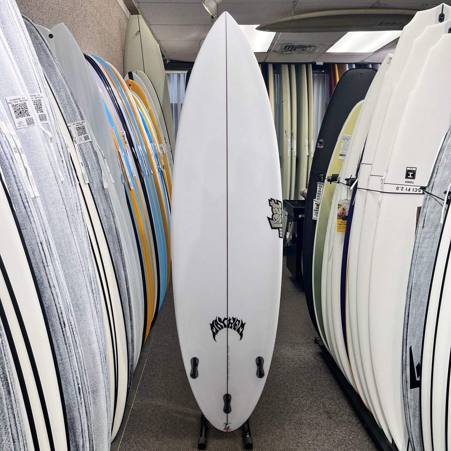 LOST Big Rig Driver PU Round Tail 6'8 FCS II surfboard, bottom